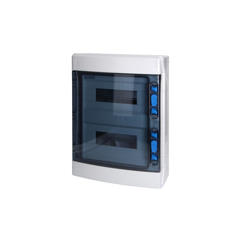 Carcasă pentru aparatură modulară IP65 albă 24 moduli ABS | Electronic-mag.ro | Componente Electronice