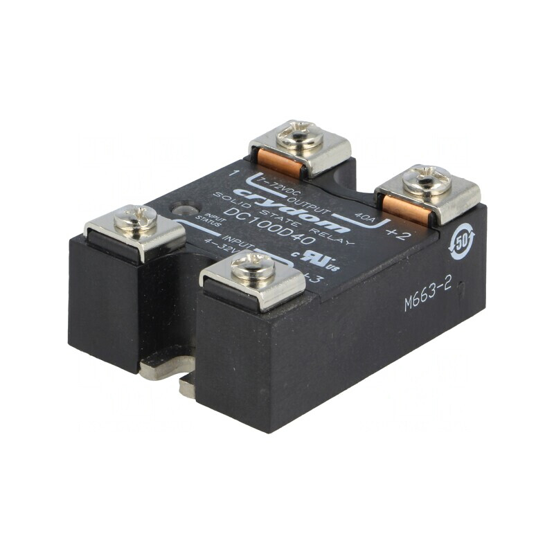 Releu Semiconductor 40A 4-32VDC 1-100VDC DC100D40 | Electronic-mag.ro | Componente Electronice