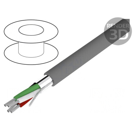 Cablu Alpha Essential C&C 4x24AWG Ecranat PVC | Electronic-mag.ro | Componente Electronice