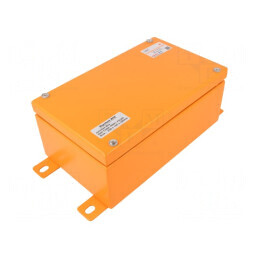Carcasă de Urgență din Oțel Portocaliu 150x250x100mm IP65 | Electronic-mag.ro | Componente Electronice