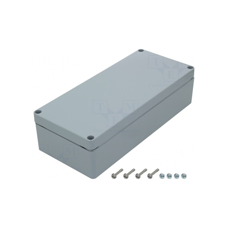 Carcasă Universală Aluminiu Gri 160x360x90mm | Electronic-mag.ro | Componente Electronice