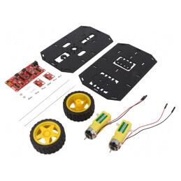 Şasiu cu Roţi pentru Robotizare | Electronic-mag.ro | Componente Electronice