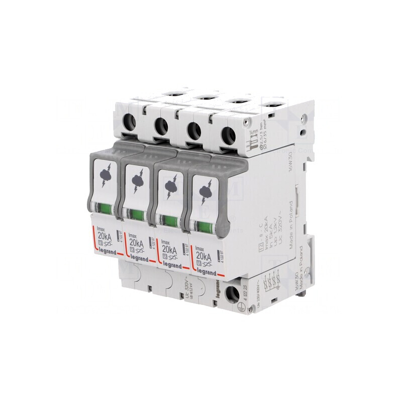 Limitator de Supratensiune 4P 20kA 320VAC | Electronic-mag.ro | Componente Electronice