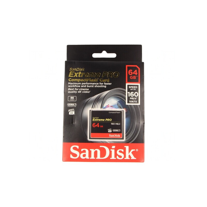 Card de Memorie Compact Flash Extreme Pro 64GB 160MB/s VPG-65 | Electronic-mag.ro | Componente Electronice