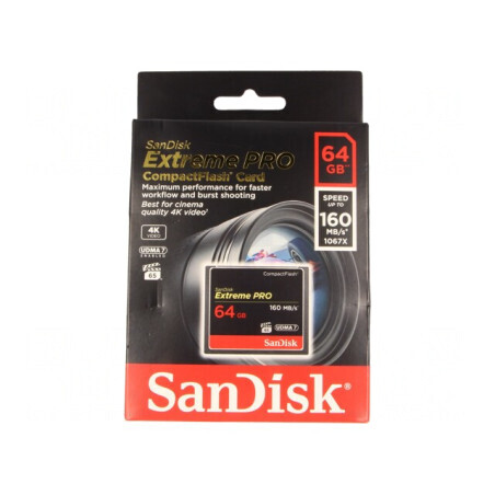 Card de Memorie Compact Flash Extreme Pro 64GB 160MB/s VPG-65 | Electronic-mag.ro | Componente Electronice