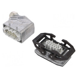 Conector HDC 500V 16A 10 PIN 10PE | Electronic-mag.ro | Componente Electronice