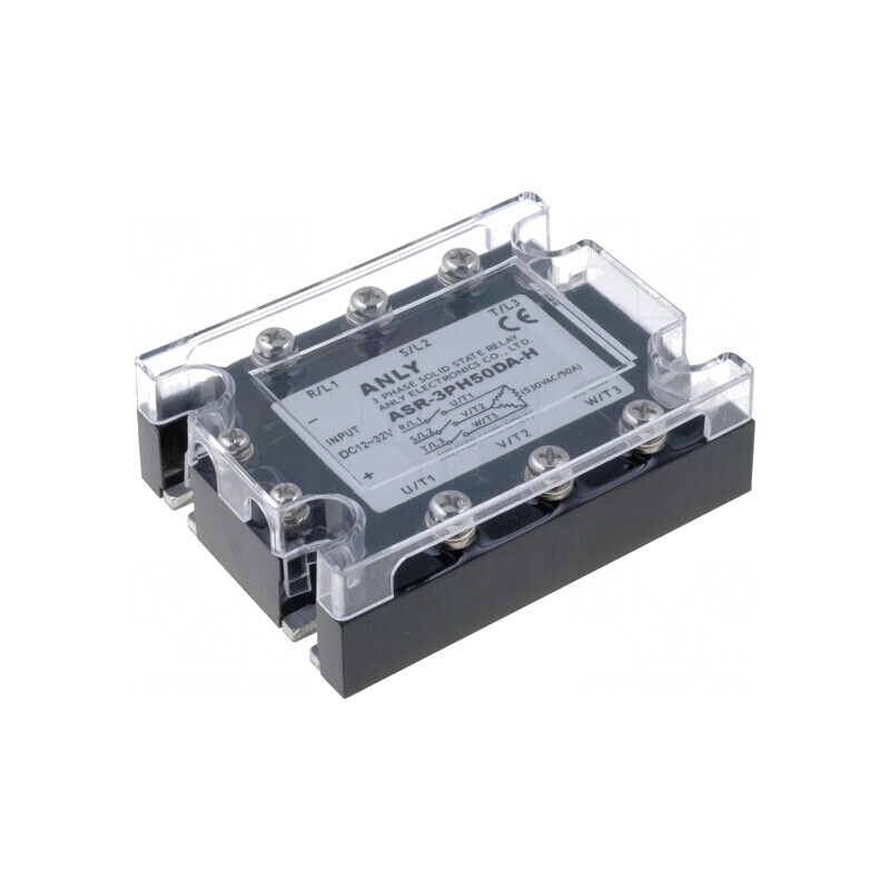 Releu semiconductor 50A trifazat 48-480VAC | Electronic-mag.ro | Componente Electronice