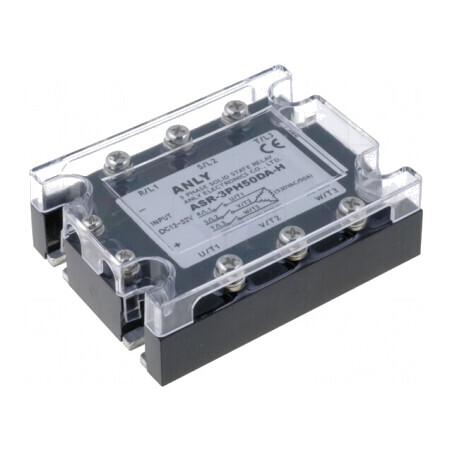 Releu semiconductor 50A trifazat 48-480VAC | Electronic-mag.ro | Componente Electronice