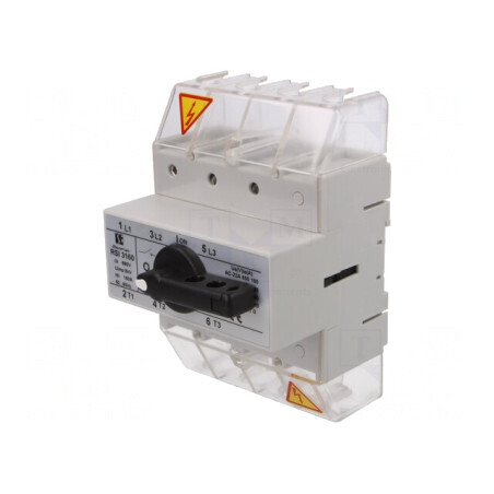 Separator-Întrerupător 3 Poli 160A 400VAC pentru Șină DIN | Electronic-mag.ro | Componente Electronice