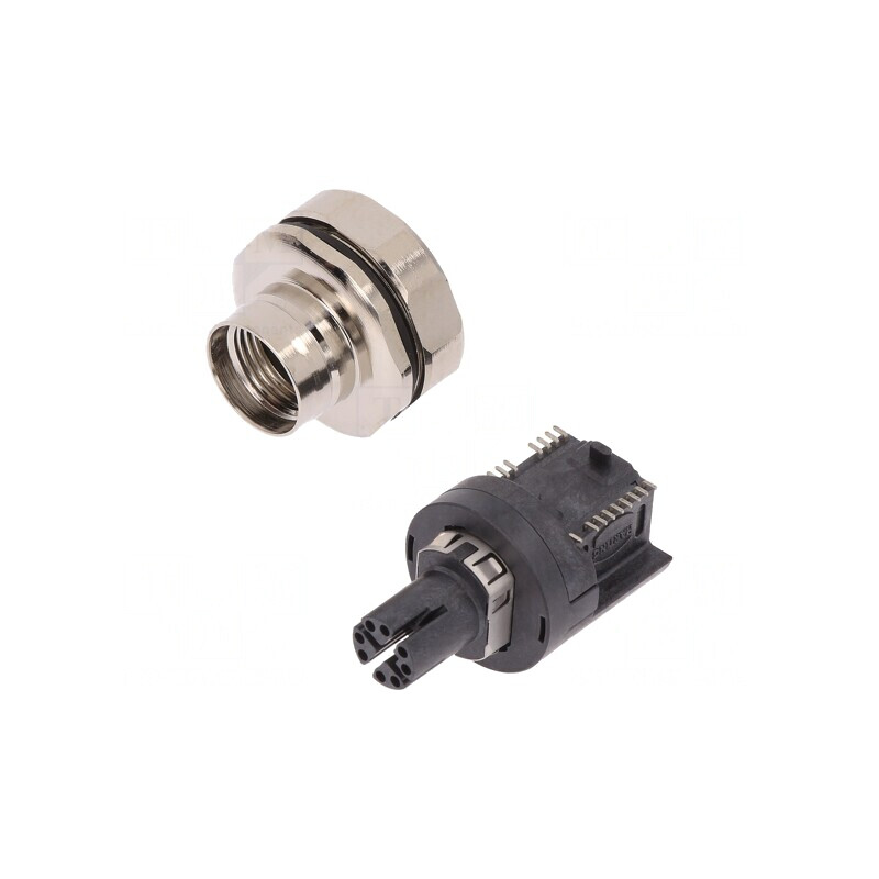 Soclu M12 PIN 8 mamă unghi IP65 IP67 SMT | Electronic-mag.ro | Componente Electronice