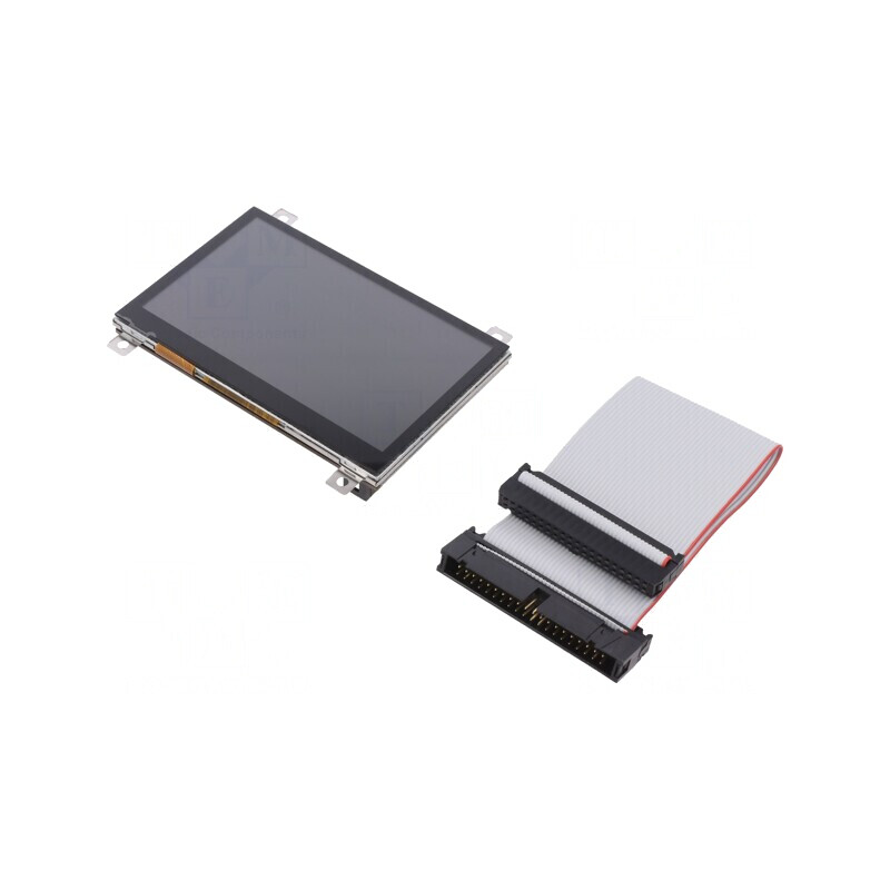 Afișaj TFT 4,3" 480x272mm cu Interfață 8080 și Ecran Capacitiv cu Ramă | Electronic-mag.ro | Componente Electronice