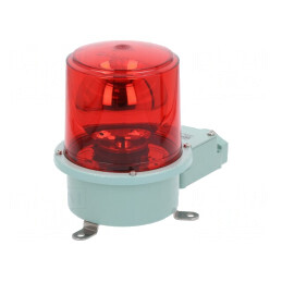 Semnalizator Rotativ Lumină Roșie 24VDC IP66 | Electronic-mag.ro | Componente Electronice