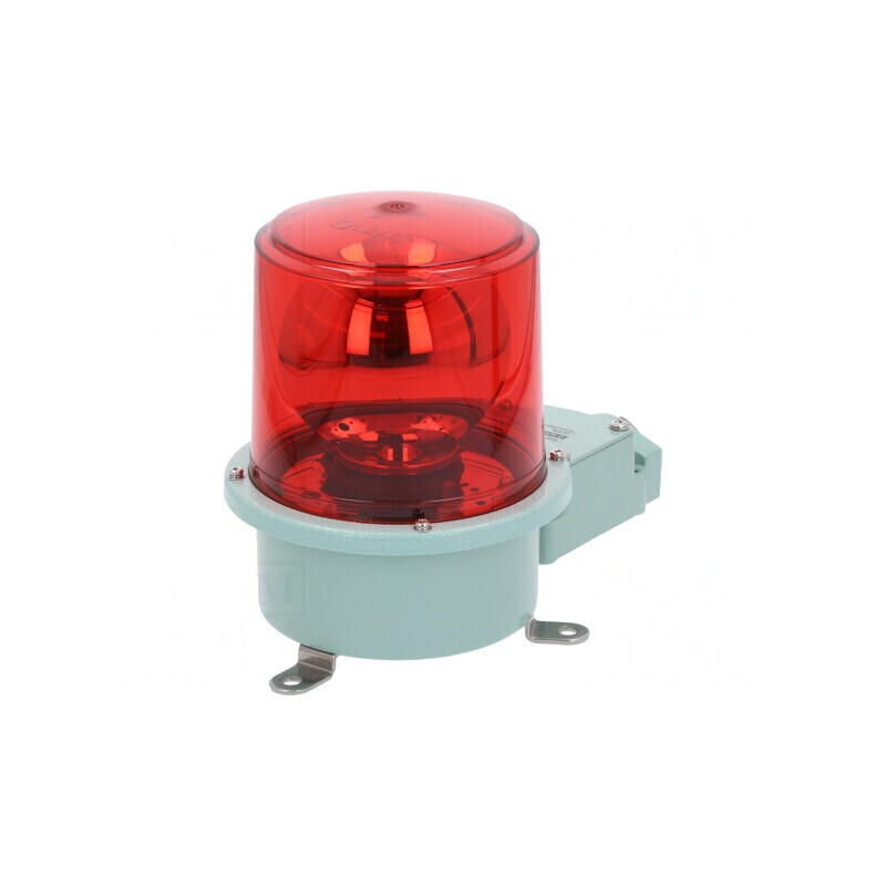 Semnalizator Rotativ Lumină Roșie 24VDC IP66 | Electronic-mag.ro | Componente Electronice