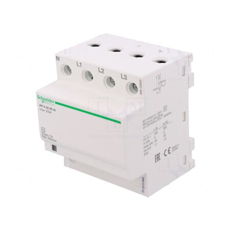 Limitator de Supratensiuni Tip 2 3P N pentru Șină DIN | Electronic-mag.ro | Componente Electronice