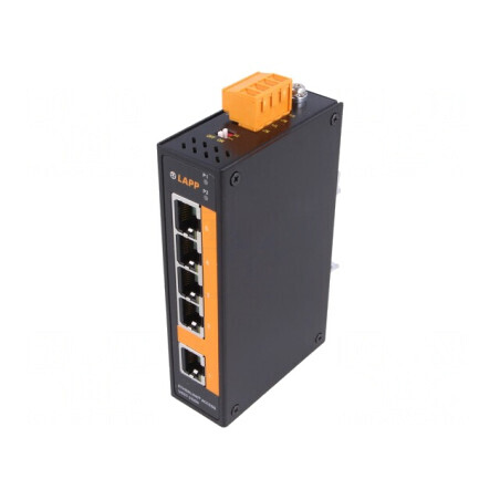 Switch Ethernet Neadministrabil 5 Porturi 12-48VDC | Electronic-mag.ro | Componente Electronice