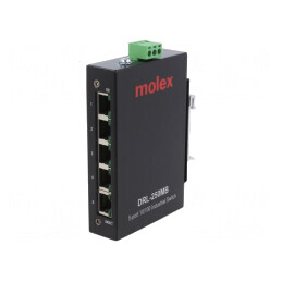 Switch Ethernet 5 Porturi Neadministrabil 18-30VDC | Electronic-mag.ro | Componente Electronice