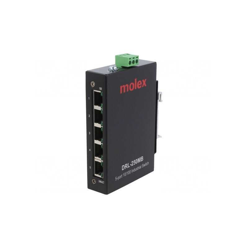 Switch Ethernet 5 Porturi Neadministrabil 18-30VDC | Electronic-mag.ro | Componente Electronice