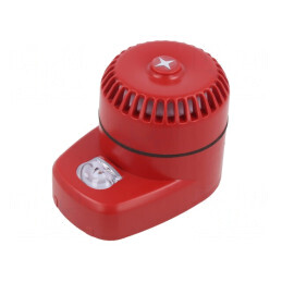 Semnalizator Luminos Acustic cu Sirenă și Lumină Flash LED IP65 | Electronic-mag.ro | Componente Electronice