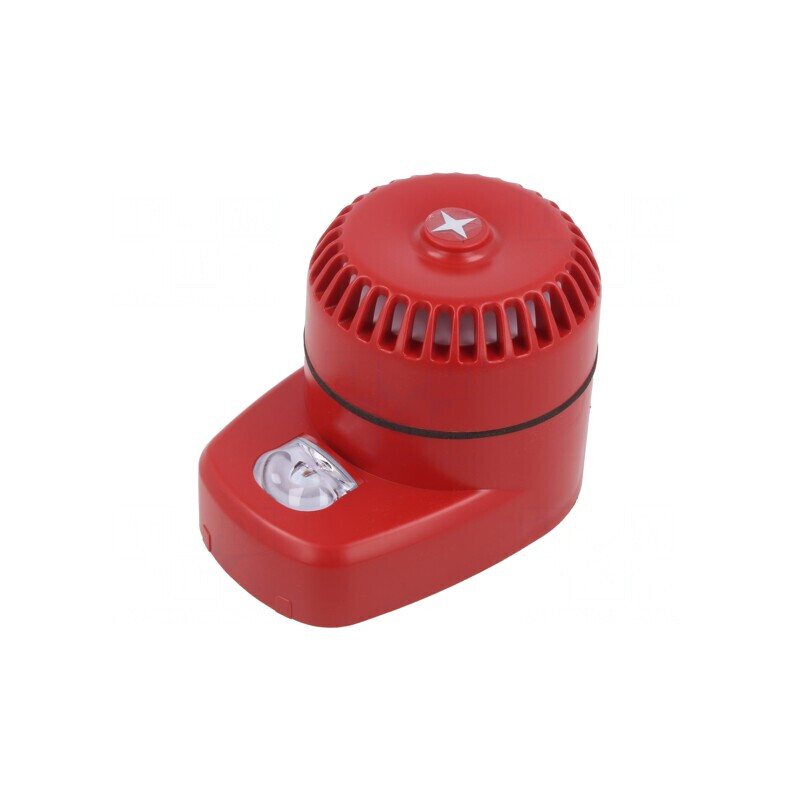 Semnalizator Luminos Acustic cu Sirenă și Lumină Flash LED IP65 | Electronic-mag.ro | Componente Electronice