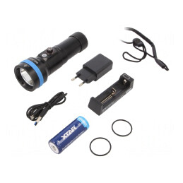 Lanternă Subacvatică LED 2500lm D26 Short Set 26650 | Electronic-mag.ro | Componente Electronice