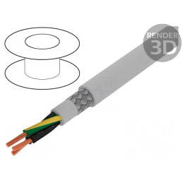 Cablu Electric Ecranat 3G1mm2 Cupru PVC