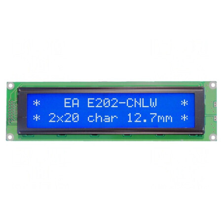 Afișaj LCD Alfanumeric 20x2 Albastru 190x54mm | Electronic-mag.ro | Componente Electronice