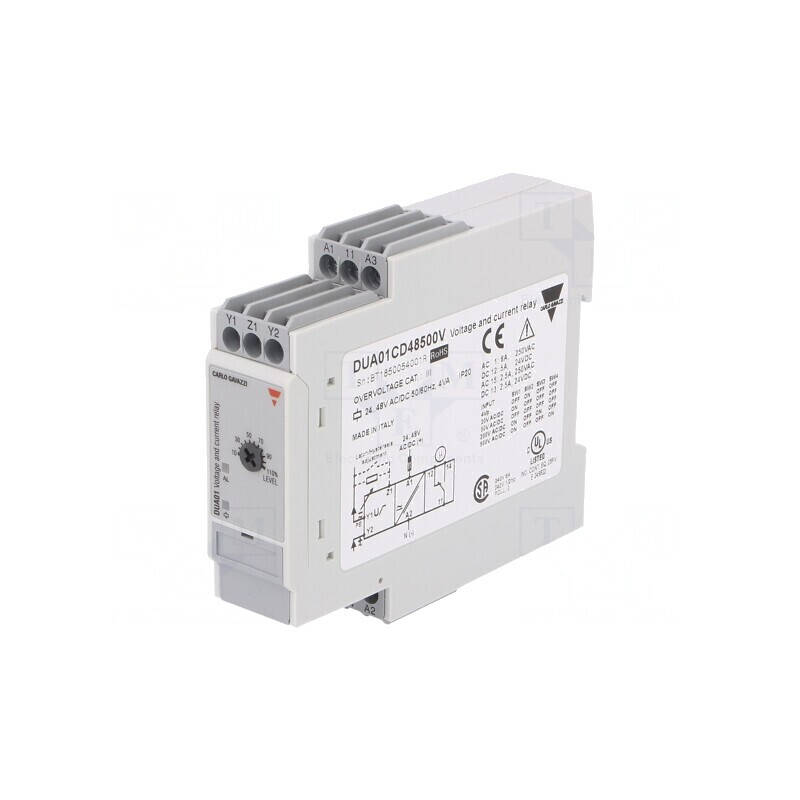 Releu Monitorizare Curent 24-48V AC/DC DUA01CD48500V | Electronic-mag.ro | Componente Electronice
