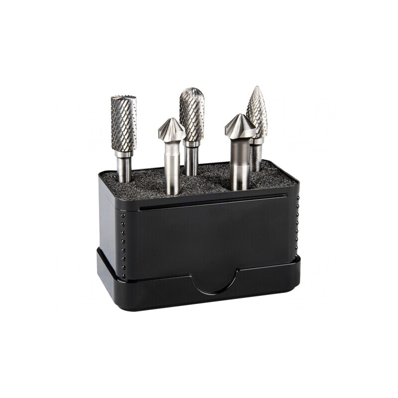 Set Accesorii Burghiu Metal 5 Buc Tarozi și Freză Biax | Electronic-mag.ro | Componente Electronice