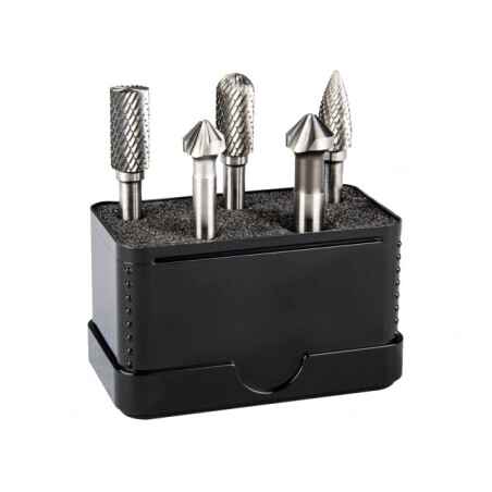 Set Accesorii Burghiu Metal 5 Buc Tarozi și Freză Biax | Electronic-mag.ro | Componente Electronice