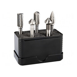 Set Accesorii Burghiu Metal 5 Buc Tarozi și Freză Biax | Electronic-mag.ro | Componente Electronice