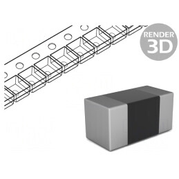 Inductor: ferită | SMD | 0603 | 12uH | 10mA | 1,2Ω | Q: 55 | ftest: 2MHz | ±5% | MLF1608E120JT