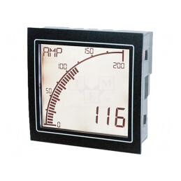 Ampermetru Digital Programabil IP65 0-5A Montare Panou | Electronic-mag.ro | Componente Electronice