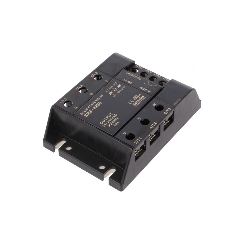 Releu Semiconductor 50A 3-Fazat pe Panou 24-240VAC | Electronic-mag.ro | Componente Electronice