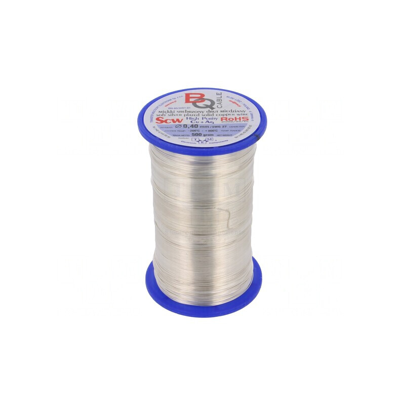 Sârmă Cupru Argintată 0,4mm 500g | Electronic-mag.ro | Componente Electronice