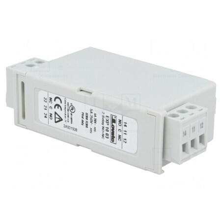 Modul Extensie Releu x2 pentru Șină DIN | Electronic-mag.ro | Componente Electronice