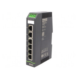 Switch Ethernet Neadministrabil 6 Porturi 9.5-31.5VDC | Electronic-mag.ro | Componente Electronice