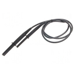 Cablu de măsurare mufă banană 4 mm ecranat | Electronic-mag.ro | Componente Electronice