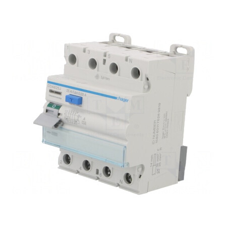 Întrerupător Diferențial 25A 30mA 3 Poli IP20 | Electronic-mag.ro | Componente Electronice