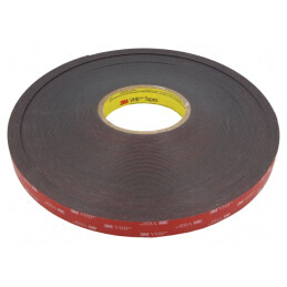 Bandă de Fixare Acrilică Neagră 19mm x 33m | Electronic-mag.ro | Componente Electronice