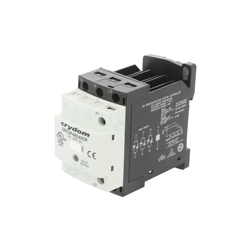 Releu Semiconductor 4,8A 3-Fazat 48-480VAC IP20 | Electronic-mag.ro | Componente Electronice Releu Semiconductor 4,8A 3-Fazat 48-480VAC IP20 | Electronic-mag.ro | Componente Electronice