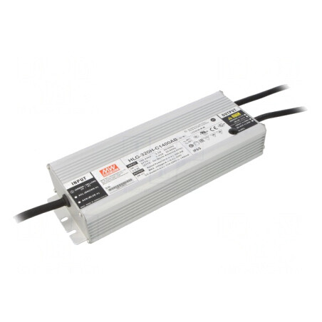 Alimentator LED 320,6W IP65 114-229VDC 700-1400mA | Electronic-mag.ro | Componente Electronice