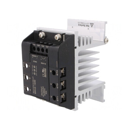 Releu Semiconductor 30A 3-Fazat 24-240VAC SRH3-1230 | Electronic-mag.ro | Componente Electronice