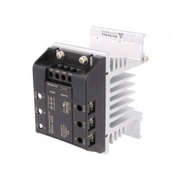 Releu Semiconductor 30A 3-Fazat 24-240VAC 130mm SRH3-4230 | Electronic-mag.ro | Componente Electronice