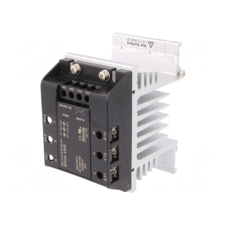 Releu Semiconductor 30A 3-Fazat 24-240VAC 130mm SRH3-4230 | Electronic-mag.ro | Componente Electronice