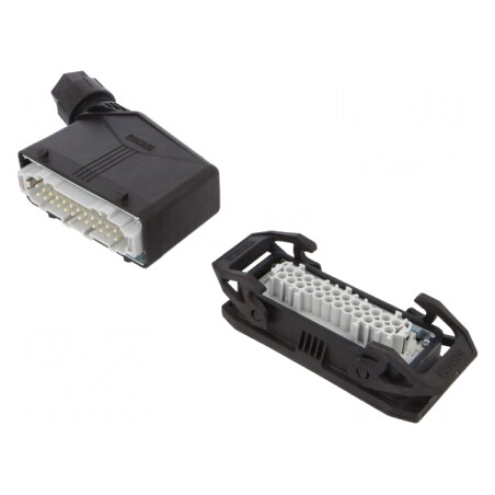 Conector HDC tată mamă 500V 16A 24 PIN 24 PE | Electronic-mag.ro | Componente Electronice