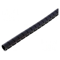 Înfăşurare spiralată 10mm polipropilenă neagră 8mm | Electronic-mag.ro | Componente Electronice