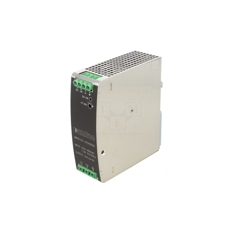 Alimentator Pulsatoriu pentru Șină DIN 120W 24V 5A | Electronic-mag.ro | Componente Electronice