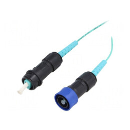 Patch Cord Fibră Optică Multimod Simplex Baionetă | Electronic-mag.ro | Componente Electronice