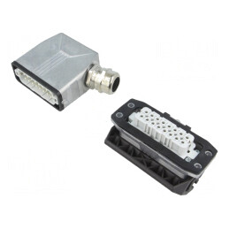 Conector HDC Tată Mamă 250V 16A 16 PIN 16 PE | Electronic-mag.ro | Componente Electronice