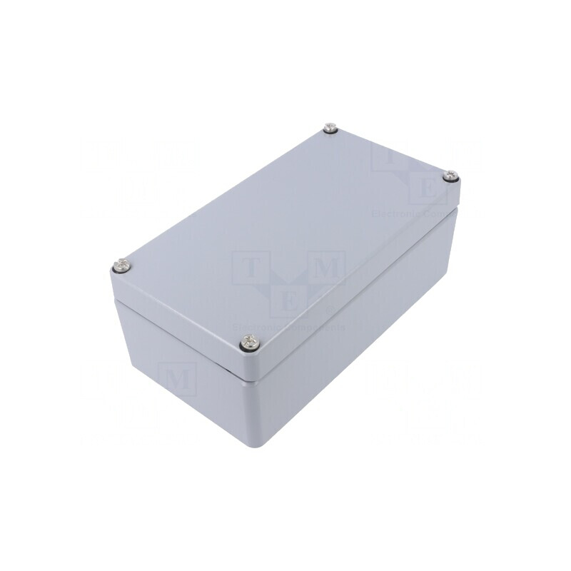 Carcasă Universală Aluminiu Gri 120x220x81mm | Electronic-mag.ro | Componente Electronice